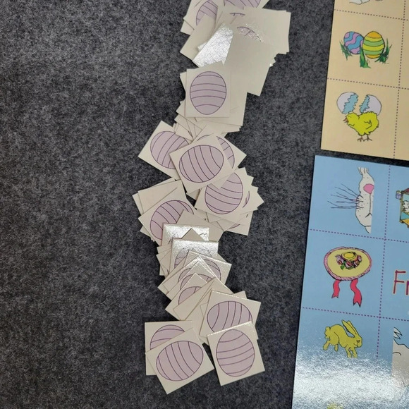 π΄3/$15π΄ Cute Vintage Easter Bingo Game Kids Fun Play Time - Picture 8 of 16